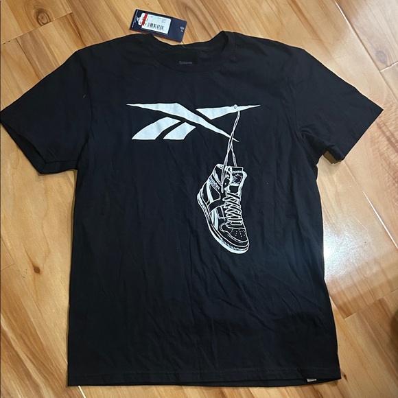 Reebok Black Tee with Shoe Graphic - Picture 1 of 5
